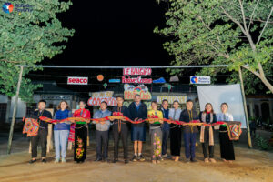 CSR travel Vietnam – Na Pua Clenh community space built in Na Sang CBT village